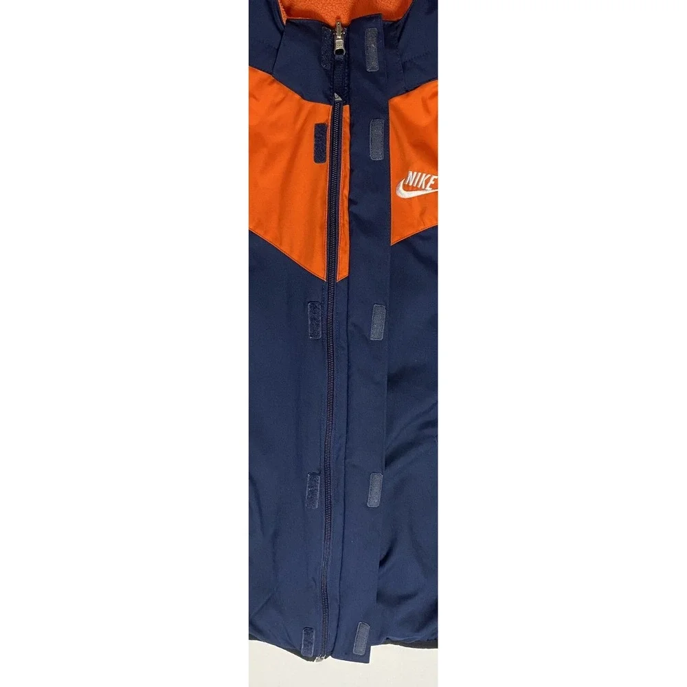 Nike Vintage Y2K Embroidered Logo Reversible Fleece Jacket Size L (14-16) Youth